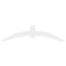 Ekena Millwork Archdale Architectural Grade PVC Gable Bracket, 84"W x 21"H x 2"D x 6"F, 6/12 Pitch GBP084X21X0206ARC00 - alternate 5